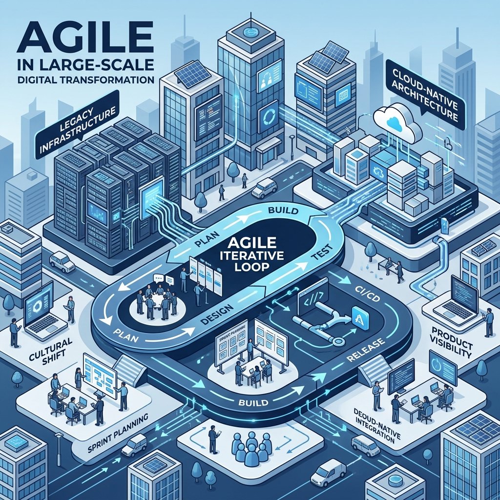 The Role of Agile Methodologies in Large-Scale Digital Transformation